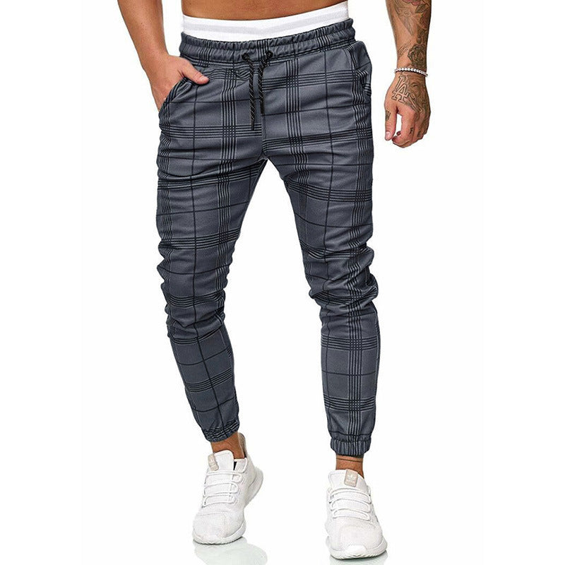 Drune | Herren karierte Sweatpants