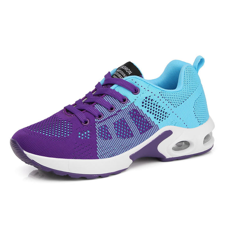 Damen nan atmungsaktiver Strick-Sneaker mit Dämpfungskapsel, stoßabsorbierender Zwischensohle und flexibler Laufsohle Drune