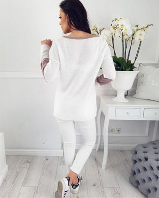 Damen Strickpullover mit modernen Farbkombinationen und luftigem Design Drune