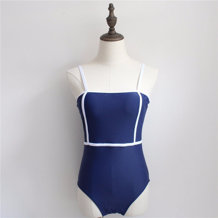 Damen Eleganter Hochgeschnittener Badeanzug Drune