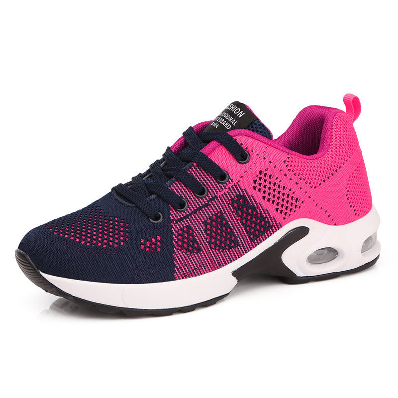 Damen nan atmungsaktiver Strick-Sneaker mit Dämpfungskapsel, stoßabsorbierender Zwischensohle und flexibler Laufsohle Drune
