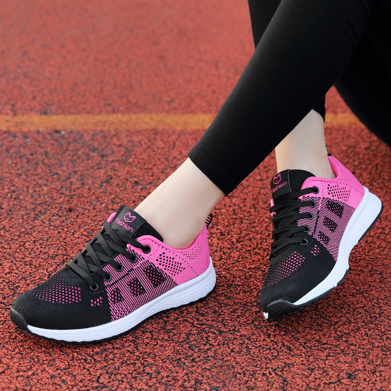 Damen nan atmungsaktive Strick-Laufsneaker mit nahtlosem Maschenobermaterial und reaktionsfreudiger Schaumdämpfung Drune