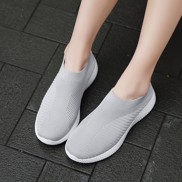 Damen Atmungsaktive Slip-On Sneakers mit flexiblem Obermaterial Drune