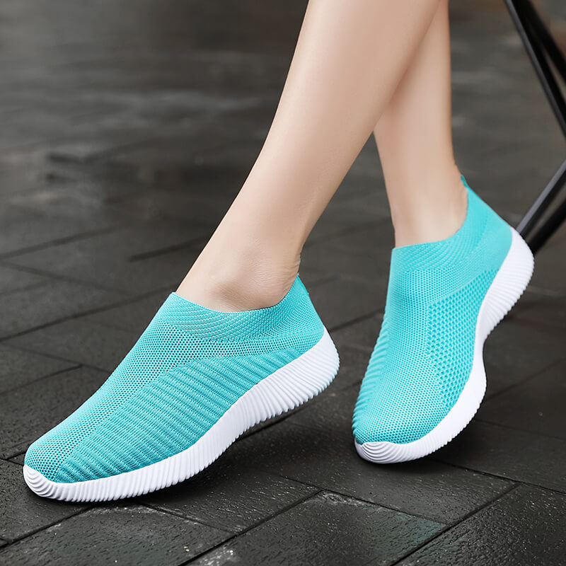 Damen Atmungsaktive Slip-On Sneakers mit flexiblem Obermaterial Drune