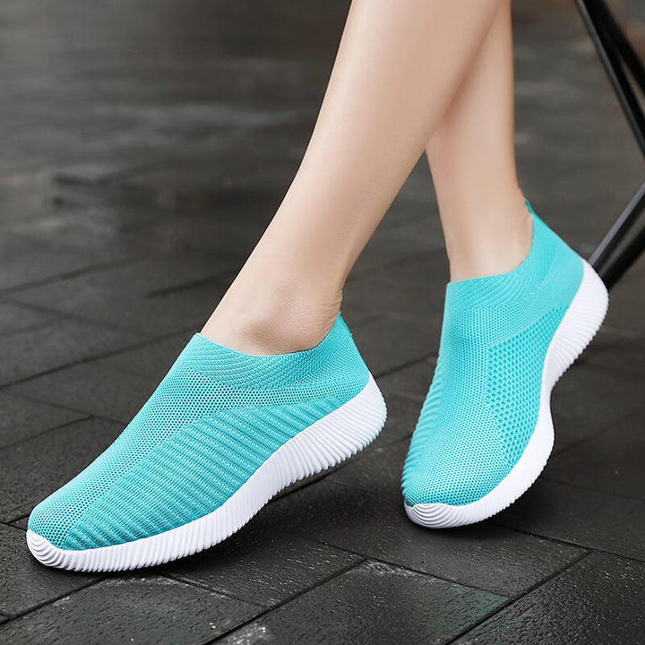 Damen Atmungsaktive Slip-On Sneakers mit flexiblem Obermaterial Drune