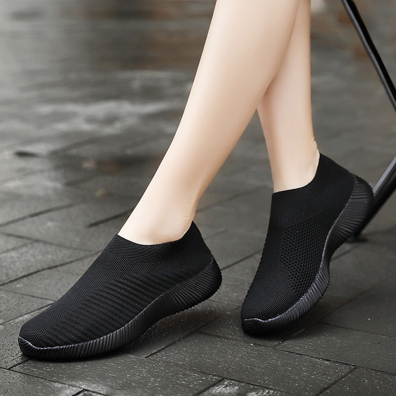 Damen Atmungsaktive Slip-On Sneakers mit flexiblem Obermaterial Drune
