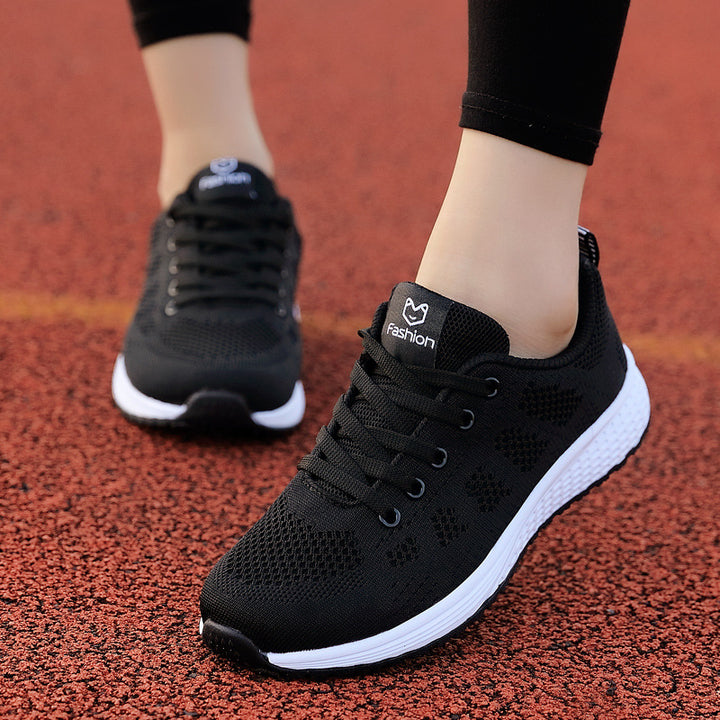 Damen nan atmungsaktive Strick-Laufsneaker mit nahtlosem Maschenobermaterial und reaktionsfreudiger Schaumdämpfung Drune