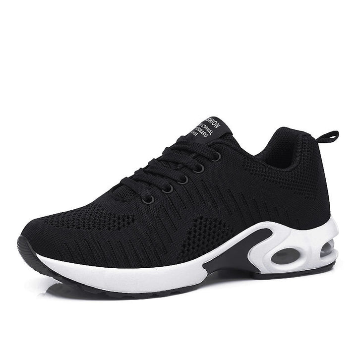 Damen nan leichte Strick-Fitnesssneaker mit sichtbarer Luftkammer-Dämpfung und viskoelastischer Innensohle Drune
