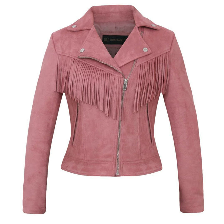 Drune | Wildlederjacke - Im Western-Stil - Kunstwildleder - Statement-Oberbekleidung