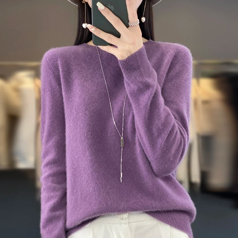 Drune | Cashmere Pullover Damen Stilvoller Rundhals, Weich & Komfortabel