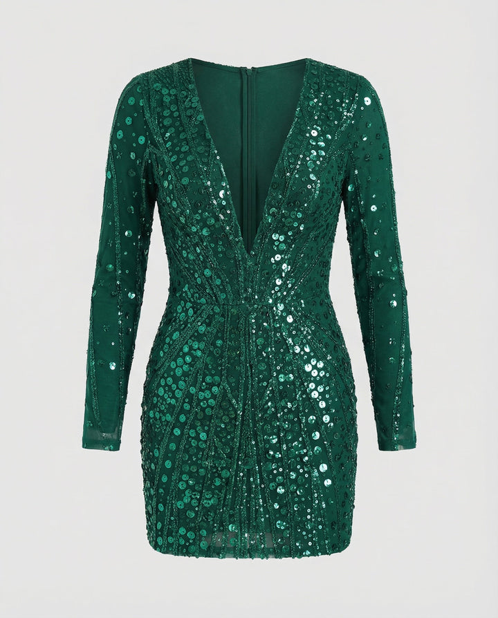 Golden Paillettenkleid Damen | Drune