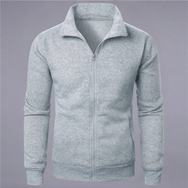 Drune | Klassisches Sweatshirt mit Reißverschluss Baumwollmischung Komfort und Stil