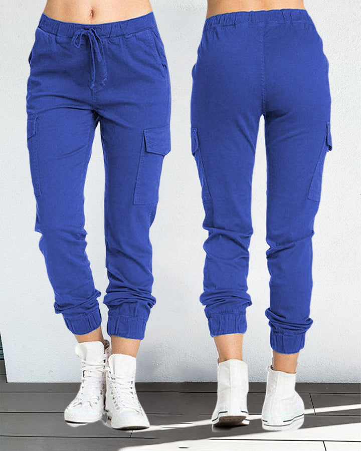 Drune | Cargo-Hosen mit Gummibund in der Taille