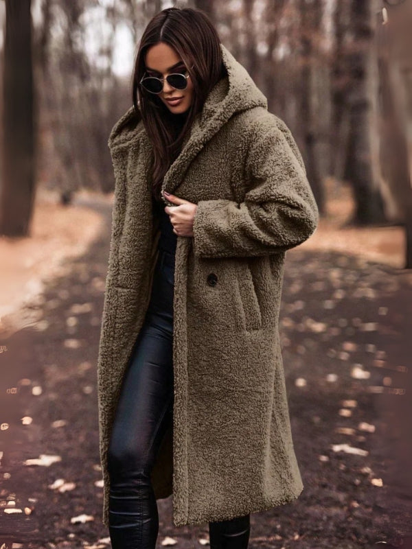 Drune | Damen-Trenchcoat mit Gürtel und doppelt geknöpftem Verschluss