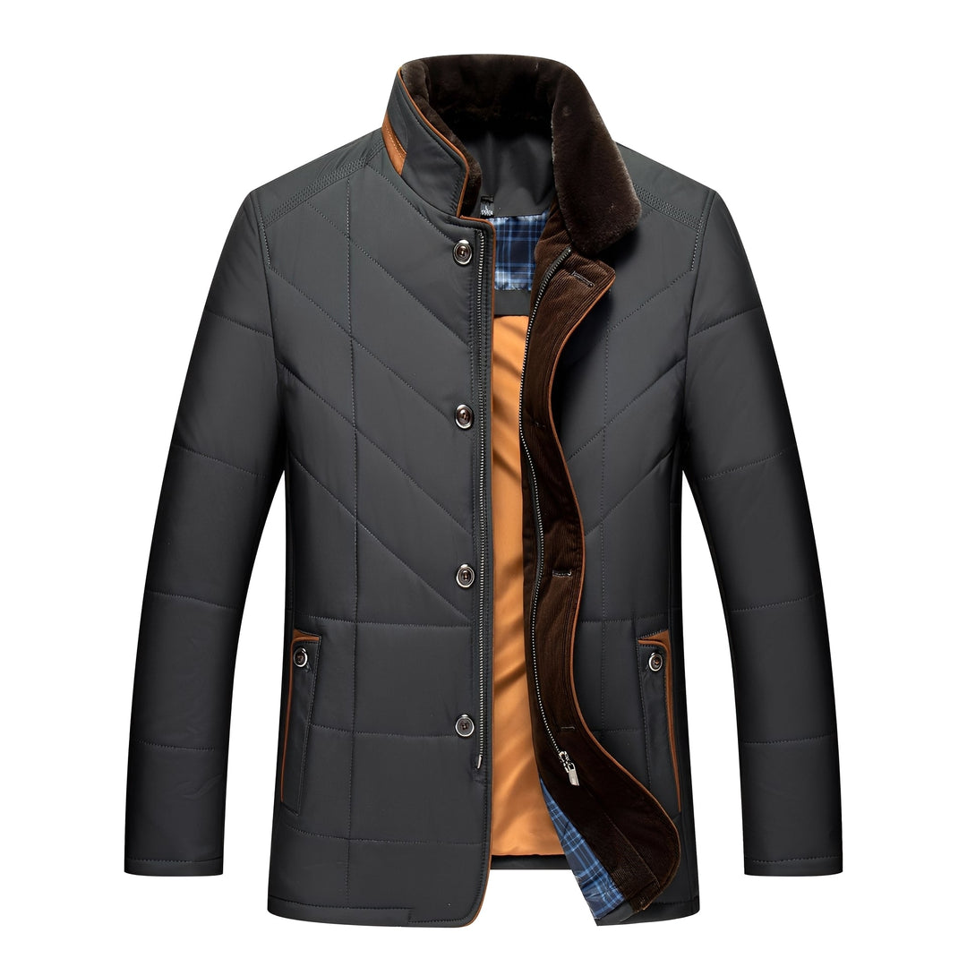 Drune | Elegante, gepolsterte Jacke mit Knöpfen für Männer