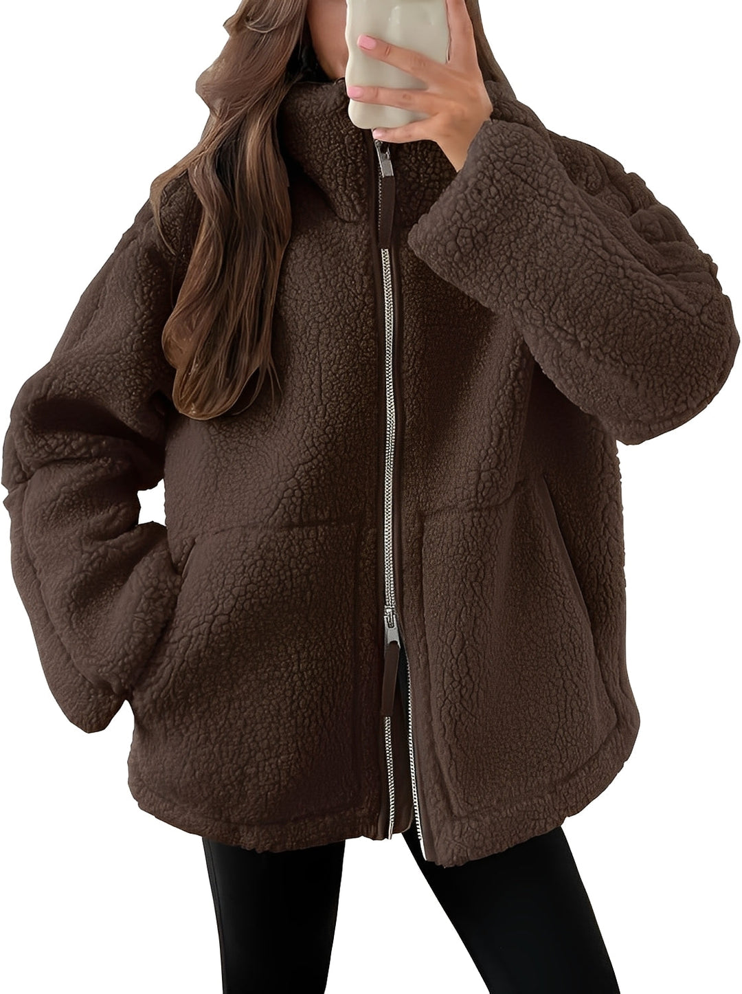 Drune | Elegante Damenwolljacke mit Reißverschluss