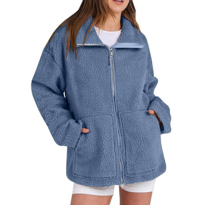 Drune | Locker Wollmantel mit Rollkragen für Damen