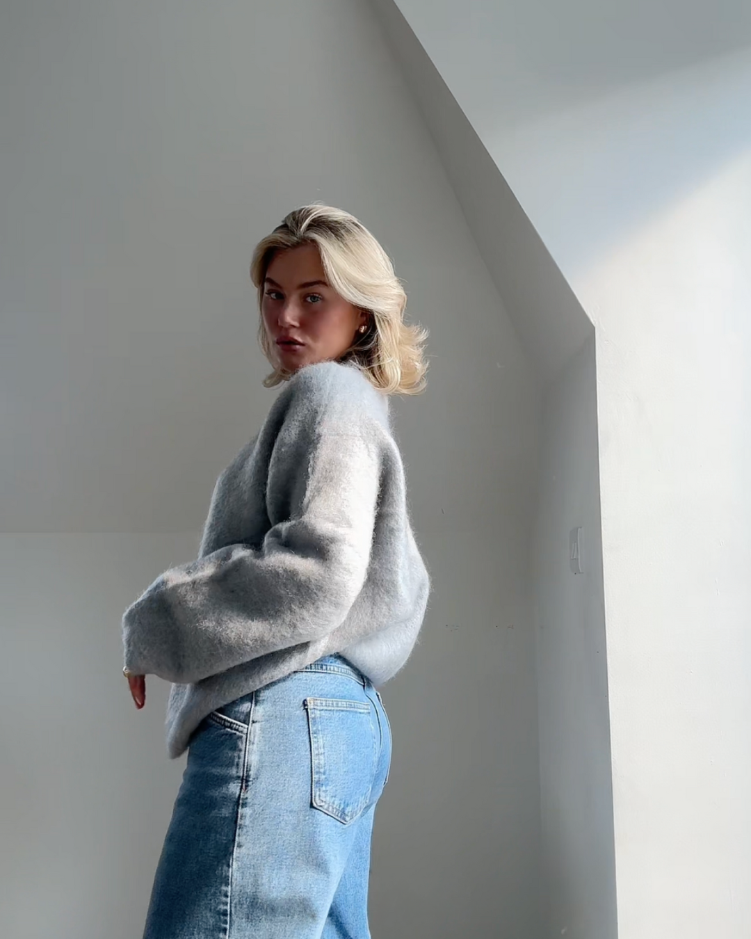 Drune | Mohair Mischpullover mit Rundhalsausschnitt