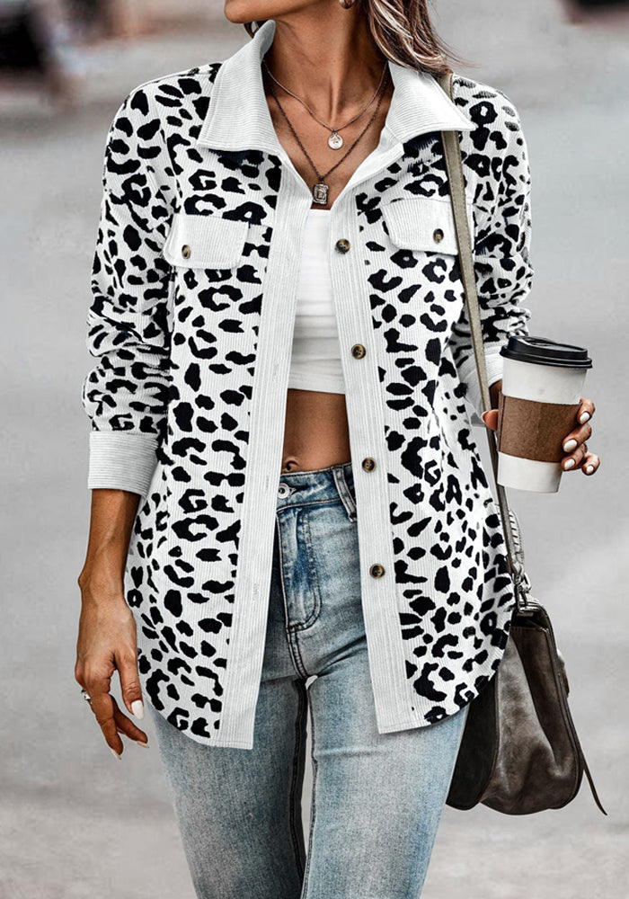 Drune | Frauen Leopardenmuster Jacke