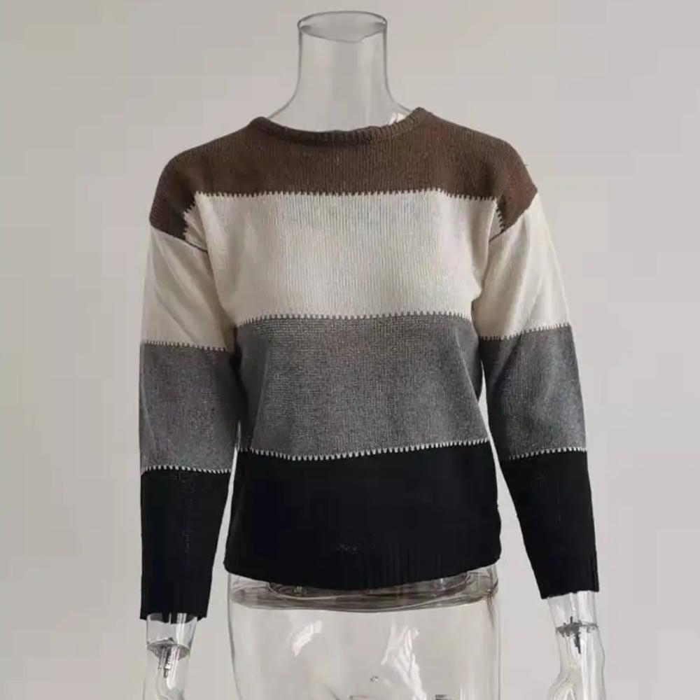 Drune | Farbblock-Pullover, bequemer Pullover