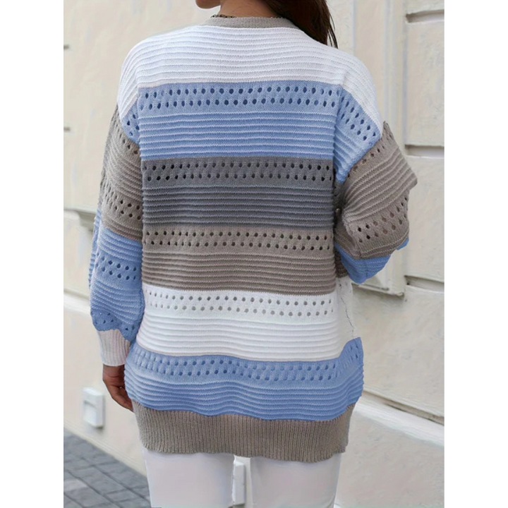 Drune | Cardigan - Gestreift & Lockere Passform