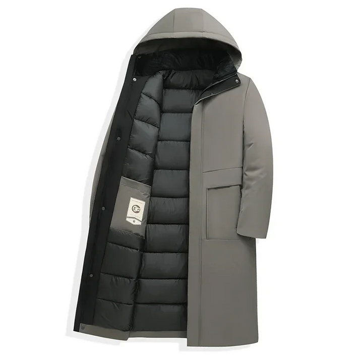 Drune | Herren Longline Parka - Mit Kapuze und isolierter Fütterung