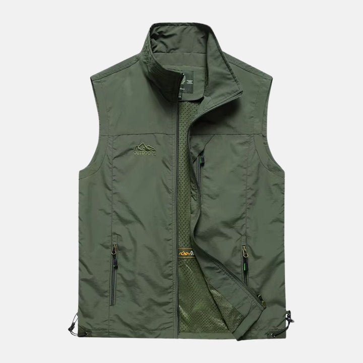 Drune | Leichte Multifunktionsweste mit Taschen für Herren für den Outdoor-Einsatz