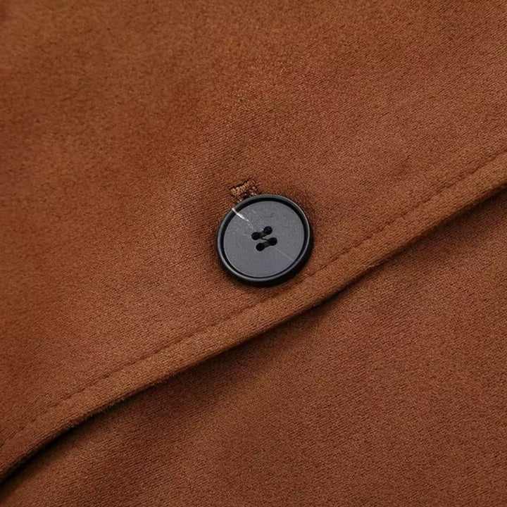 Drune | Damen Wildleder Übergröße Winterjacke