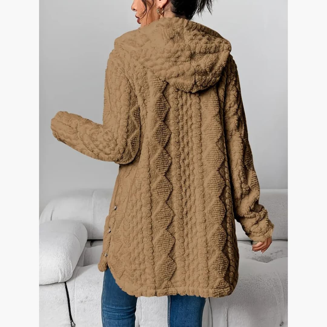 Drune | Gemütlicher Hoodie mit Teddy-Pullover für Damen