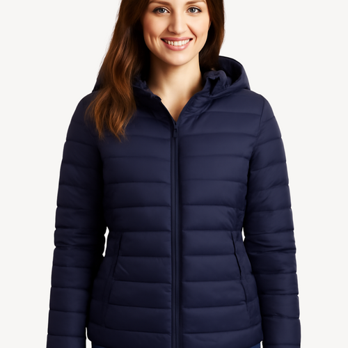 Drune | Damen gesteppte Pufferjacke mit Kapuze