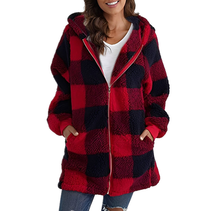 Drune | Stilvoller Damen-Hoodie mit Karomuster