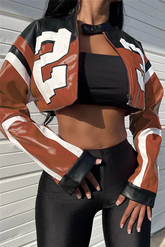 Drune | Biker Kunstlederjacke