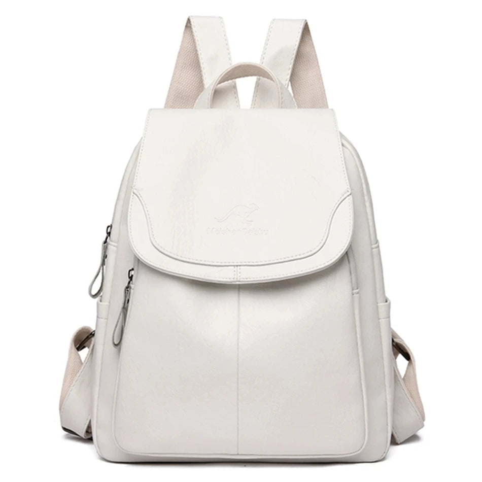Damen Diebstahlsicherer Lederrucksack Für Stilvolle Frauen