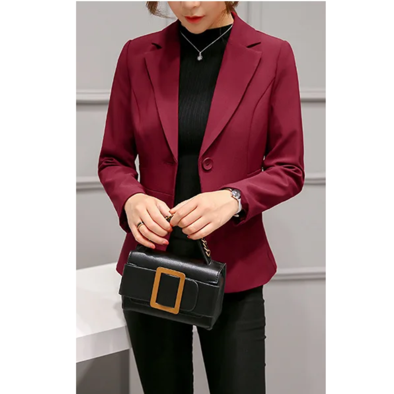 Drune | Eleganter Damen Blazer mit Langen Ärmeln Perfekt für Die Arbeit