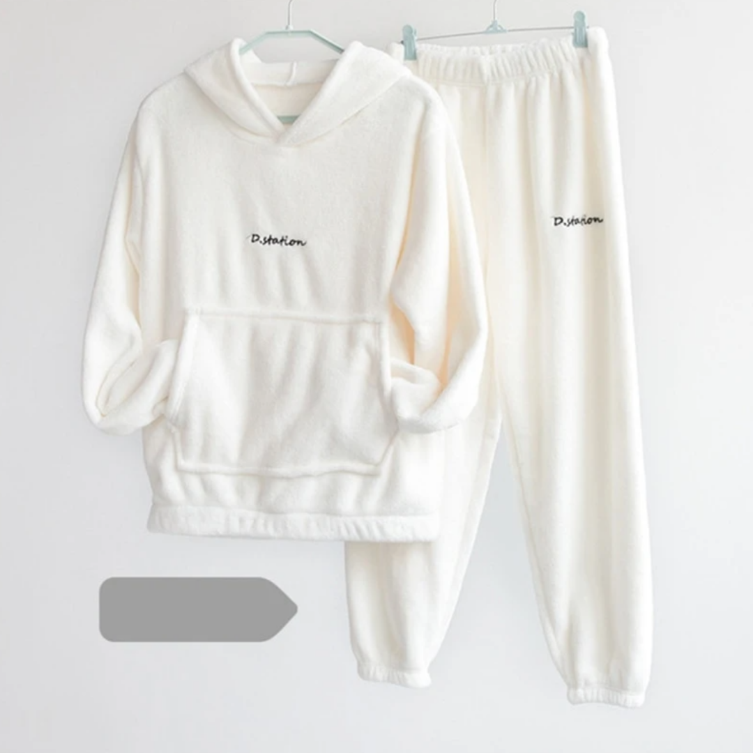 Drune | Bequemer Fleece Hausanzug für Zuhause