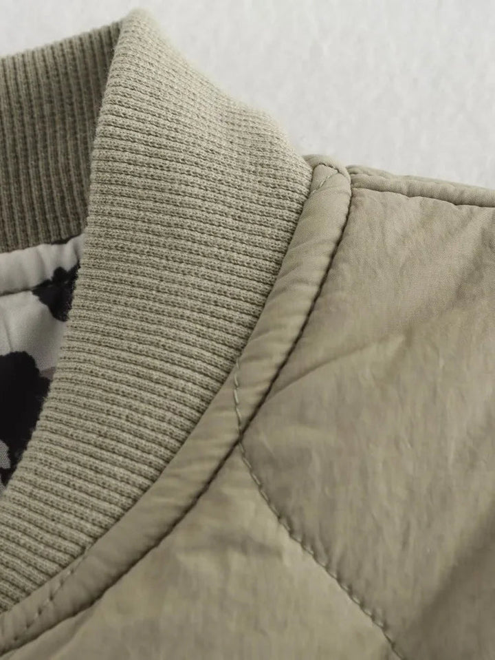 Drune | Mit Leopardenfutter gep padded Jacke für Damen