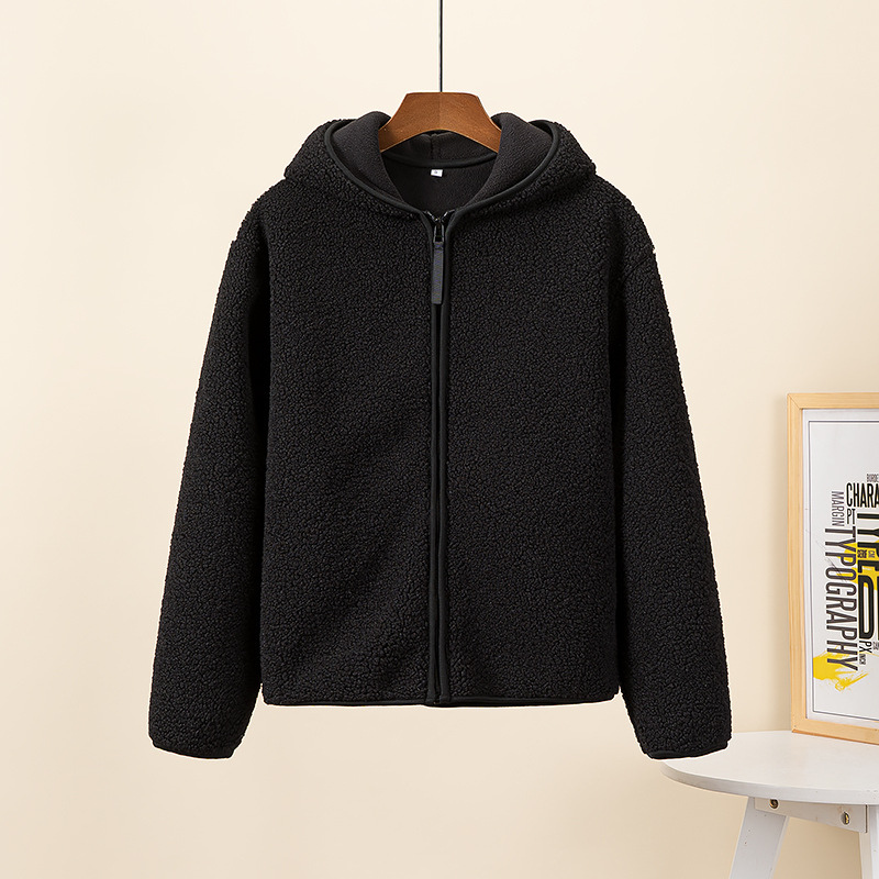 Drune | Kapuzenjacke mit Reißverschluss und Weichem Sherpa Stoff, Fleece Weste