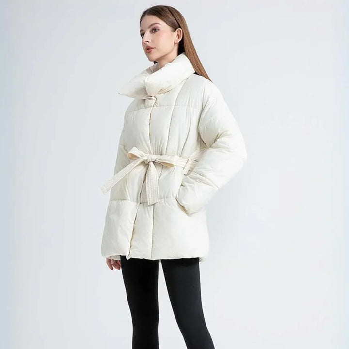 Drune | Warme Pufferjacke mit Gürtel Leicht und Stilvoll Perfekt Für Kalte Tage