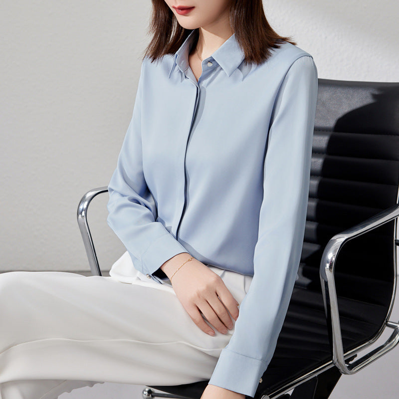 Drune | Elegantes Satinoberteil für Damen mit vielseitigem Stil