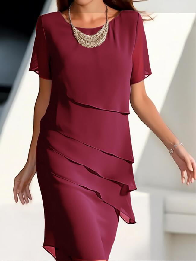 Drune | Stilvolles Mid-Waist-Kleid mit Splicing-Detail