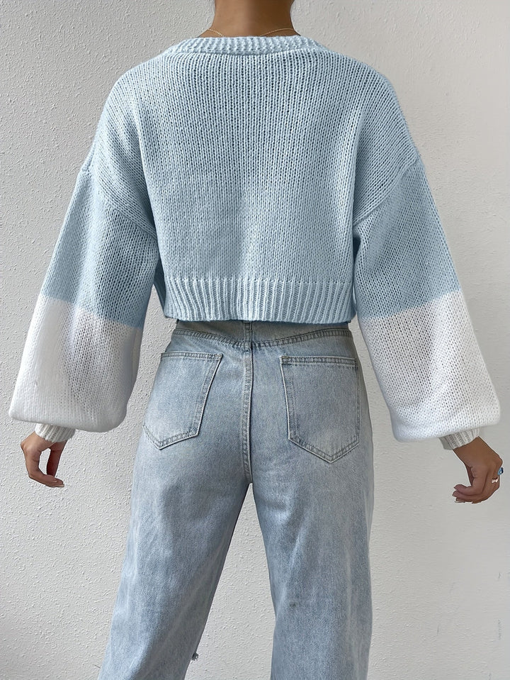 Drune | stilvoller blumenverzierter warmer Baumwollstrickwaren-Cardigan für Damen - Perfekt für den Alltag