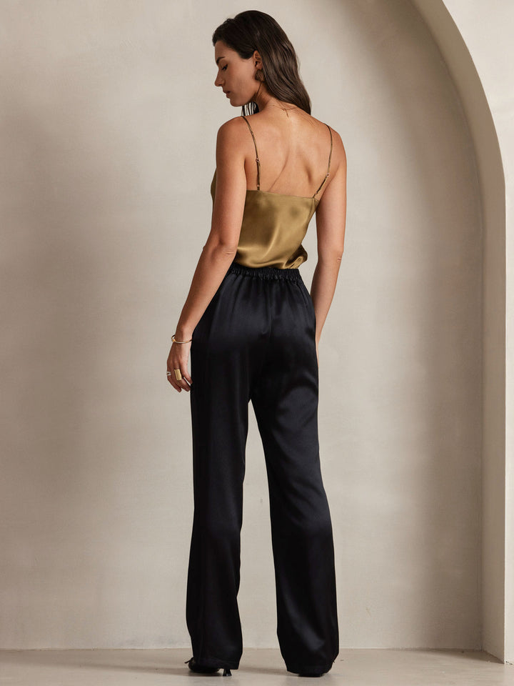 Drune | V-Ausschnitt Reine Seide Spaghettiträger Camisole Top
