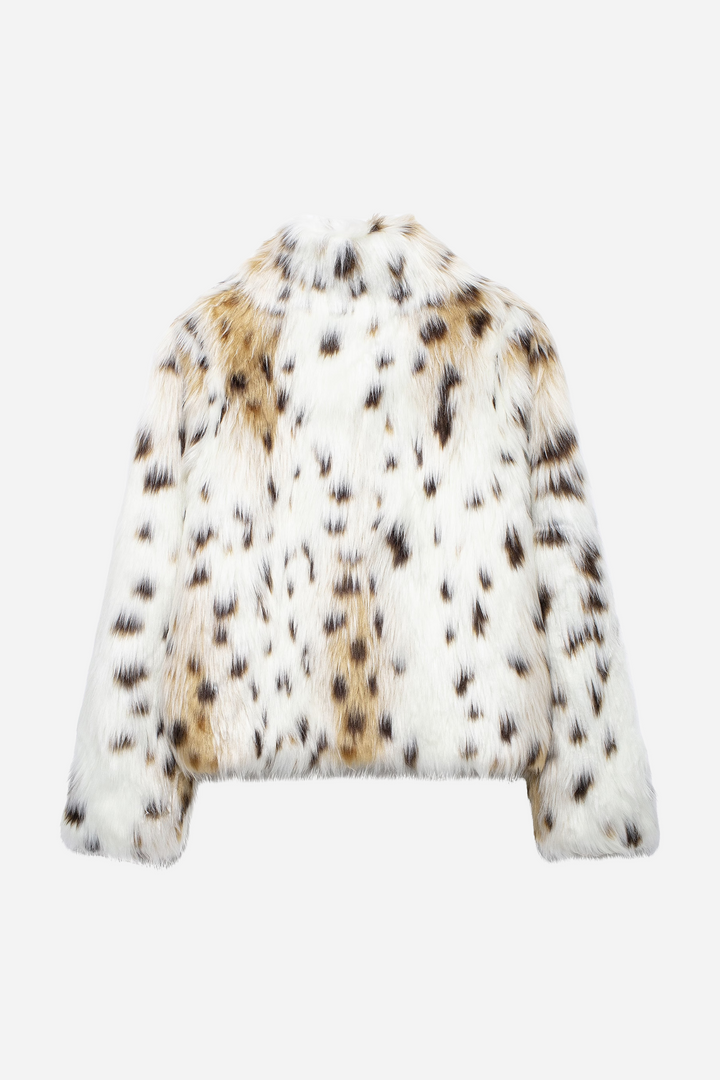 Drune | Leopardenmuster Fauspelzjacke