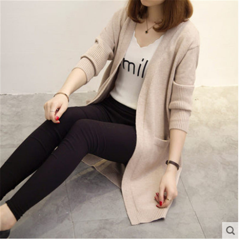 Damen Strickjacke mit offenem Schnitt und praktischen Taschen Drune