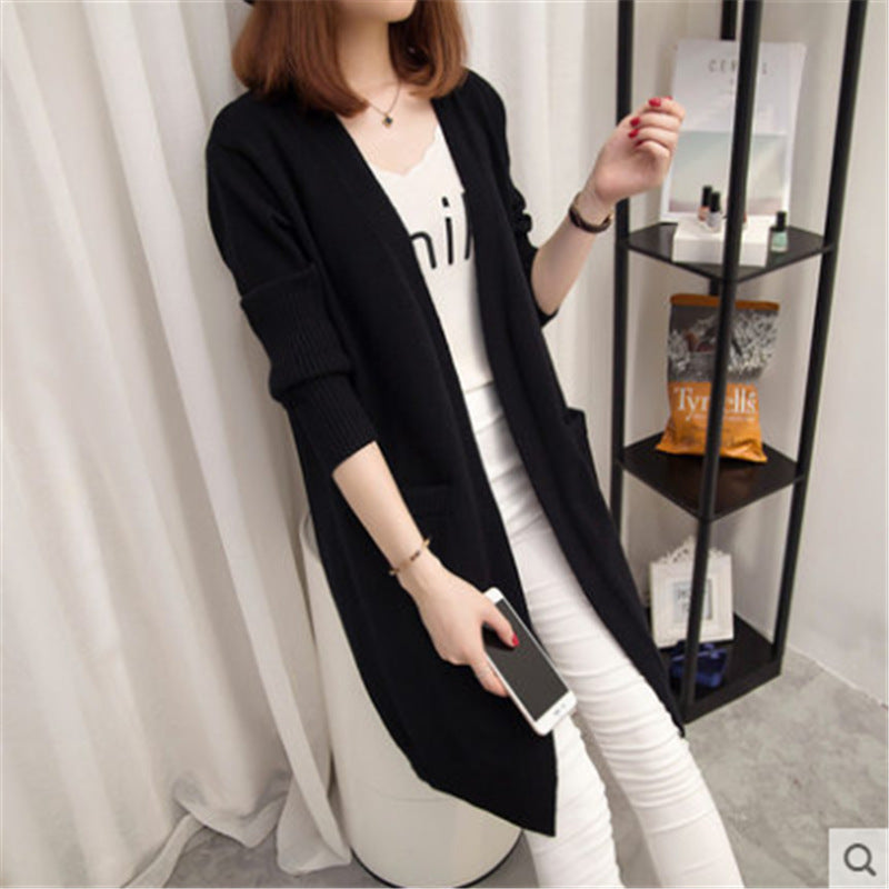 Damen Strickjacke mit offenem Schnitt und praktischen Taschen Drune