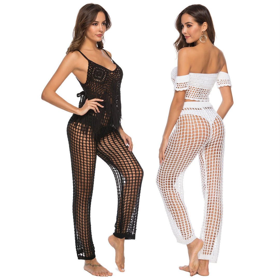 Damen eleganter Häkel-Strandsarong Drune