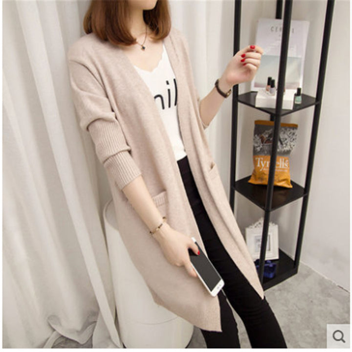 Damen Strickjacke mit offenem Schnitt und praktischen Taschen Drune