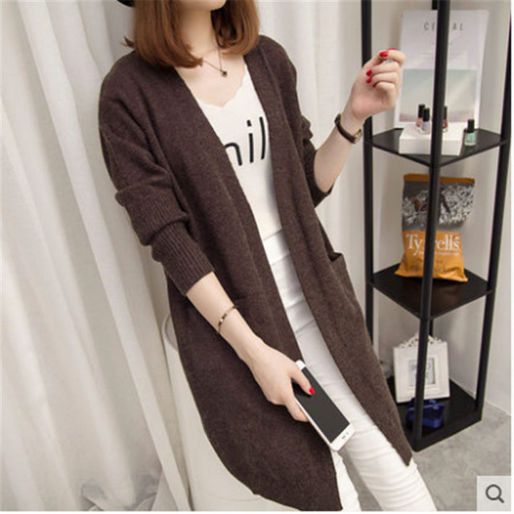 Damen Strickjacke mit offenem Schnitt und praktischen Taschen Drune