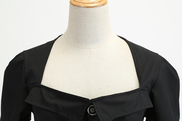 Damen Swingkleid mit tailliertem Oberteil und weit schwingendem Rock Drune
