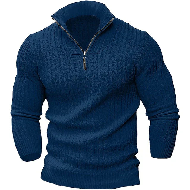 Drune | Trendiger Pullover mit Reißverschluss für Männer